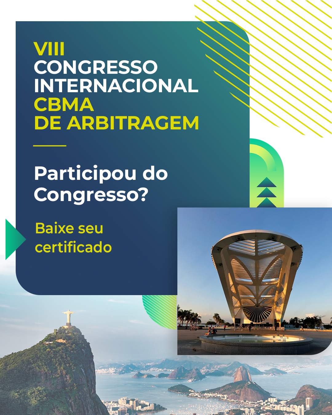 VIII Congresso de Arbitragem: Baixe seu certificado
